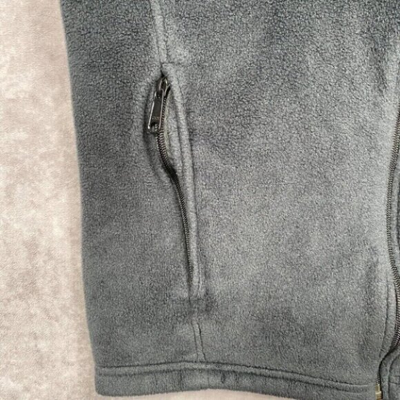 Columbia Sleeveless Vest Womens Medium Gray Fleece Zip Pockets Casual Cozy - Picture 5 of 10